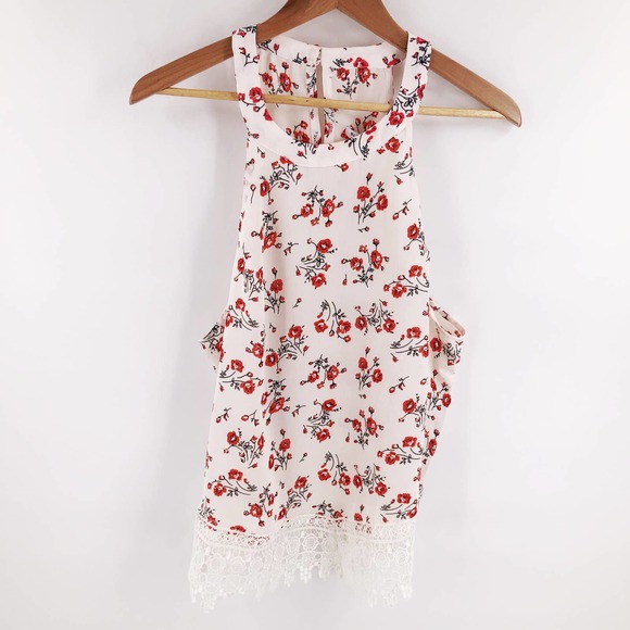 Glamorous Curve Floral Halter Neck Tank Top Sz 18 - Picture 2 of 8